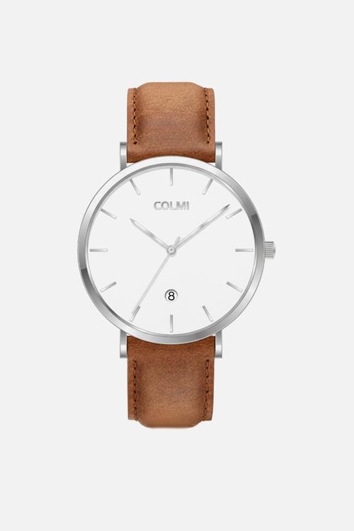 ASTRIL Leather Watch CL-7ASTS-5L - Silver/Tan