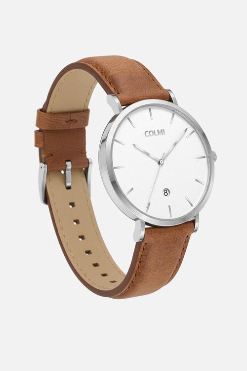ASTRIL Leather Watch CL-7ASTS-5L - Silver/Tan