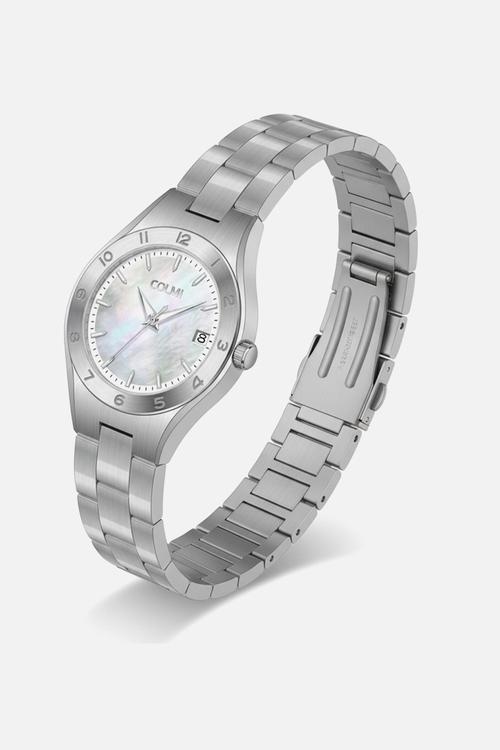 ELARA Mother of Pearl Watch CL-7ELAS-D - Silver
