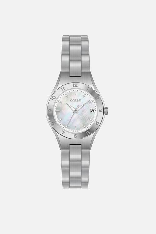 ELARA Mother of Pearl Watch CL-7ELAS-D - Silver