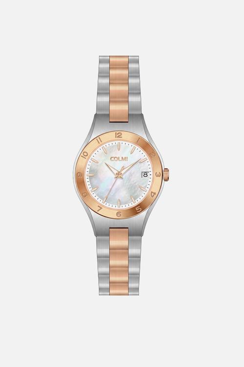 ELARA Two-Tone Mother of Pearl Watch CL-7ELASR-D - Gold/Silver