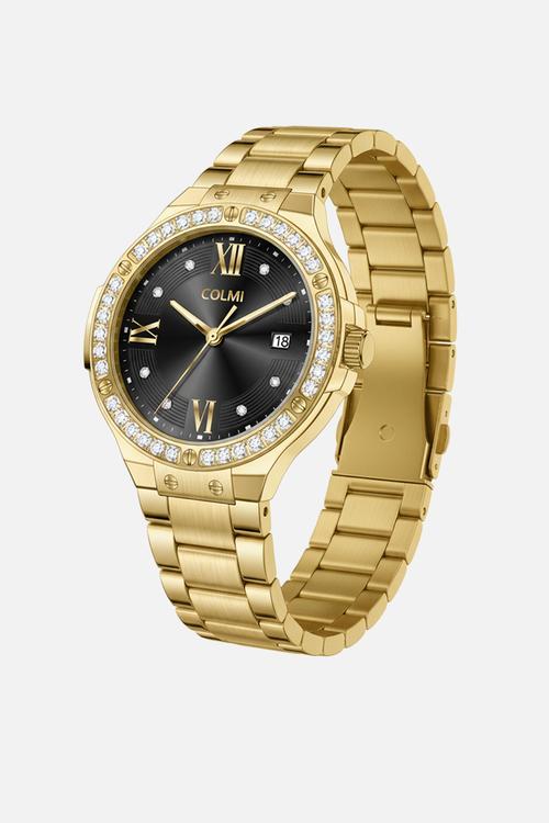 LIORA Black Dial Watch CL-1LIOG-9D - Gold
