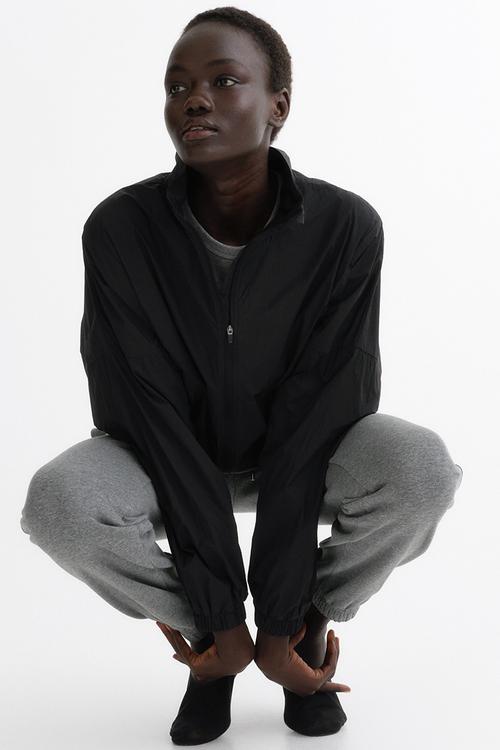 Cotton-blend sweatpants - grey marl