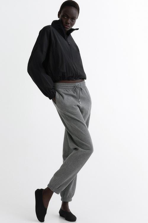 Cotton-blend sweatpants - grey marl