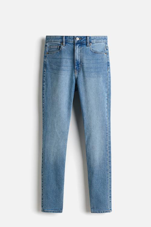 Skinny high waist jeans - light denim blue