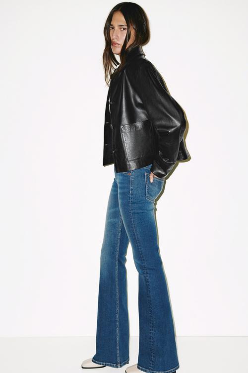 Flared low jeans - denim blue