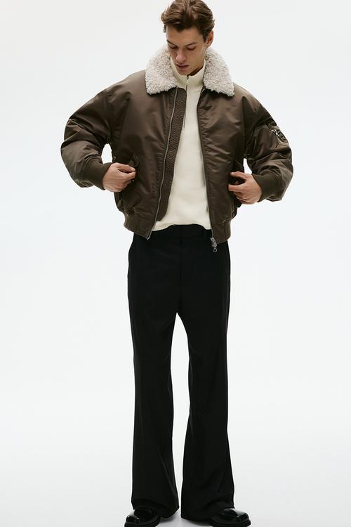 Regular fit zip-top jumper - white