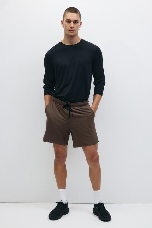Sports shorts with drymove™ - light brown