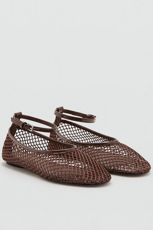Perse pump - dark brown