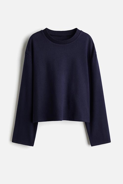 Oversized sweatshirt - navy blue