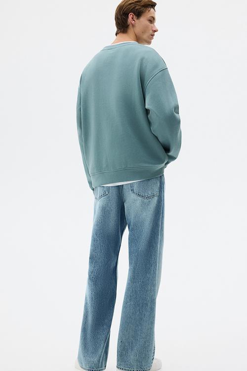Loose fit sweatshirt - teal