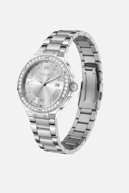 LIORA Crystal Bezel Watch CL-8LIOS-D - Silver