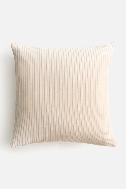 Corduroy cushion cover - cream