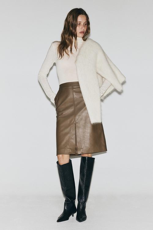 Pencil skirt - brown