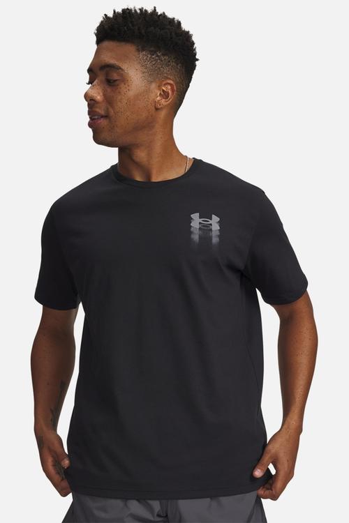 UA M BLUR LOGO SS - Black / Titan Gray