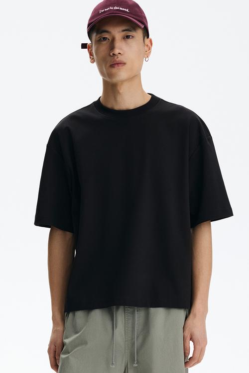 Oversized fit t-shirt - black