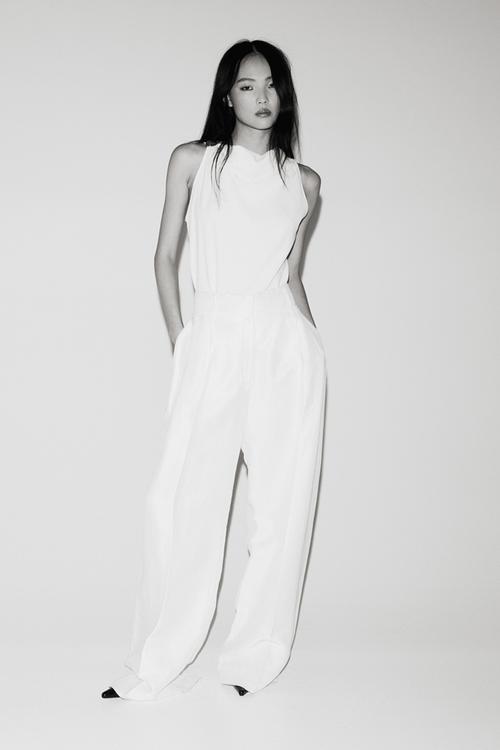 Cowl-neck vest top - cream