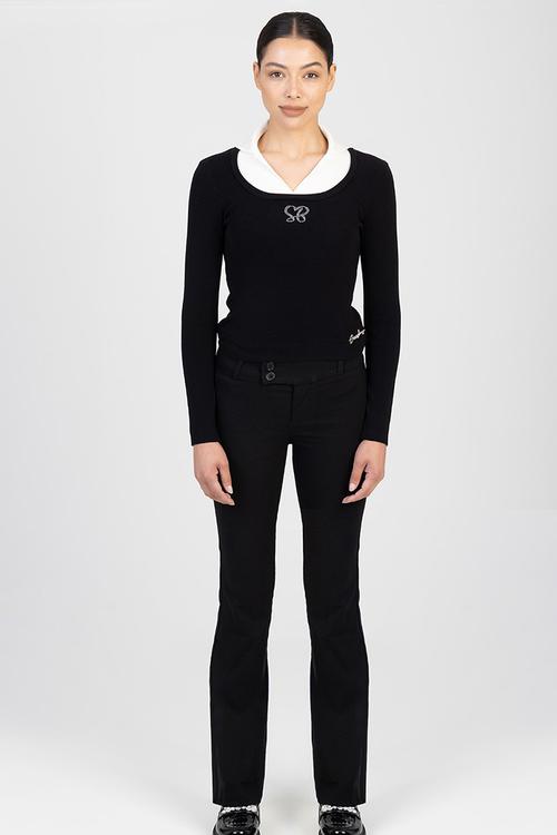 Gill Bootleg Trousers - Black