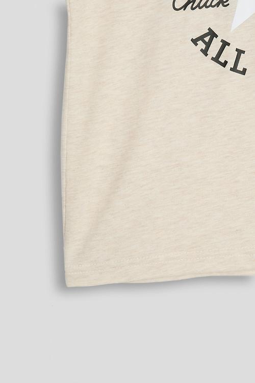 Cnvb Dissected Chuck Patch Short sleeve - Light Oatmeal Heather 