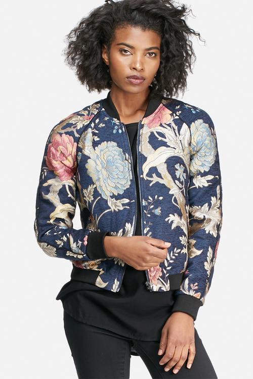 Jacky jacquard bomber jacket