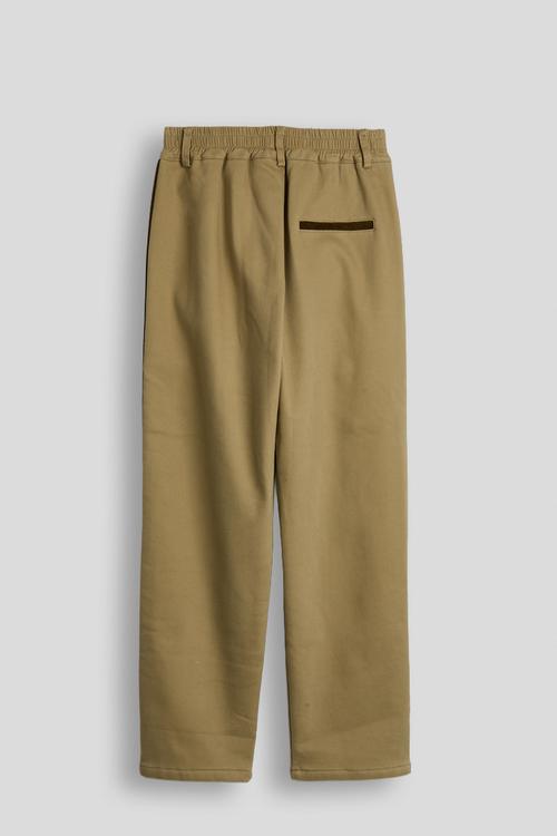 Side stripe pants - khaki