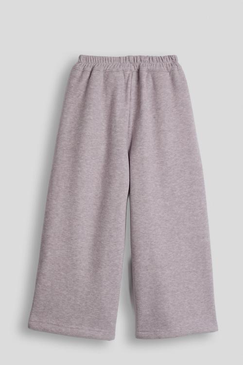 Melange pintuck sweatpants - lilac