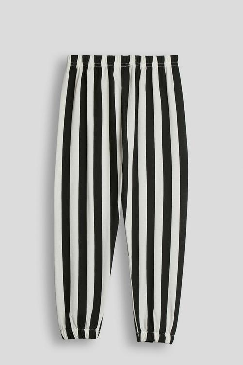 Stretchy pants - black stripes