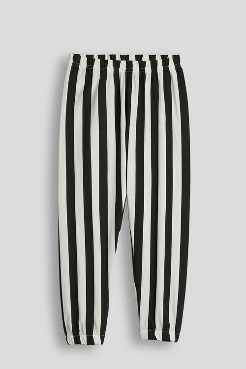 Stretchy pants - black stripes