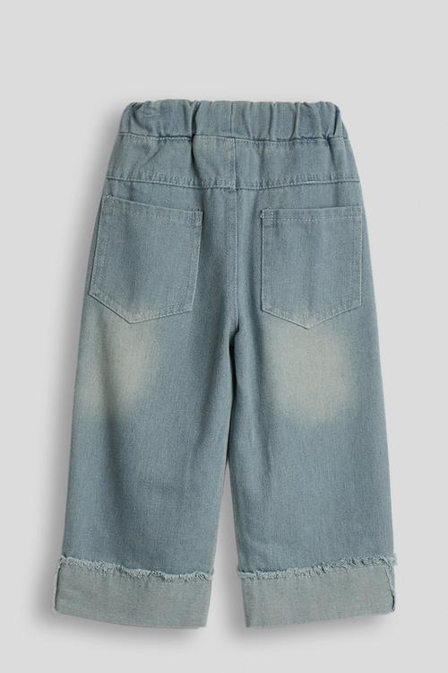 Turn up hem jeans - light blue