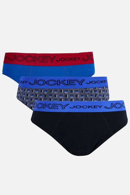 3 Pack Fancy Boys Jockey Brief - Multi