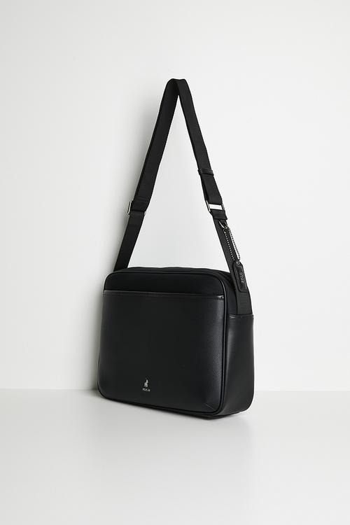 Metro Document Crossbody - Black Lyon