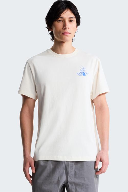 Mountain Celebration Relaxed Fit Short Sleeve Tee-Graphic - White Dune