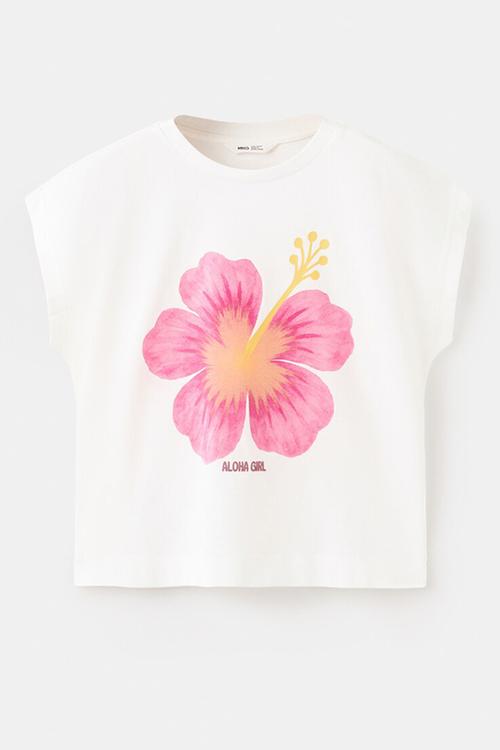T-Shirt Hibiscus - Natural