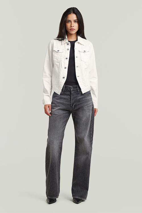 Pitched hem slim jacket wmn - ecru
