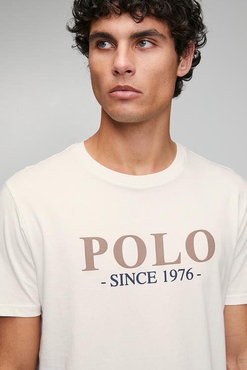 Daniel Printed Short Sleeve Tee - White