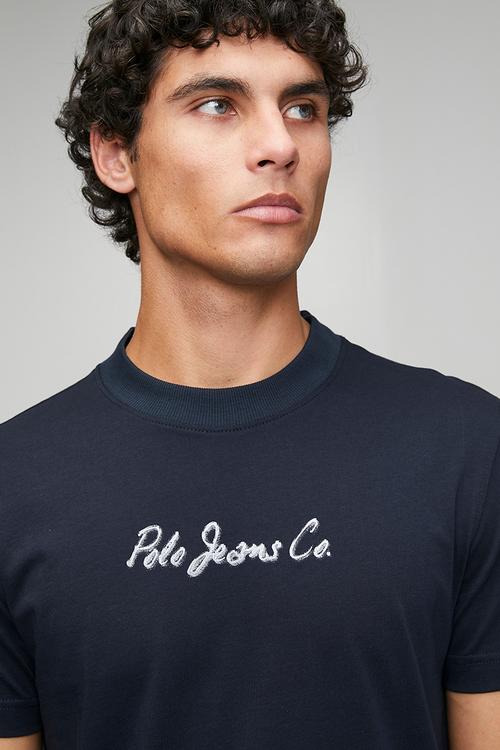 Pule Pjc Ss Metallic Logo Tee - Navy