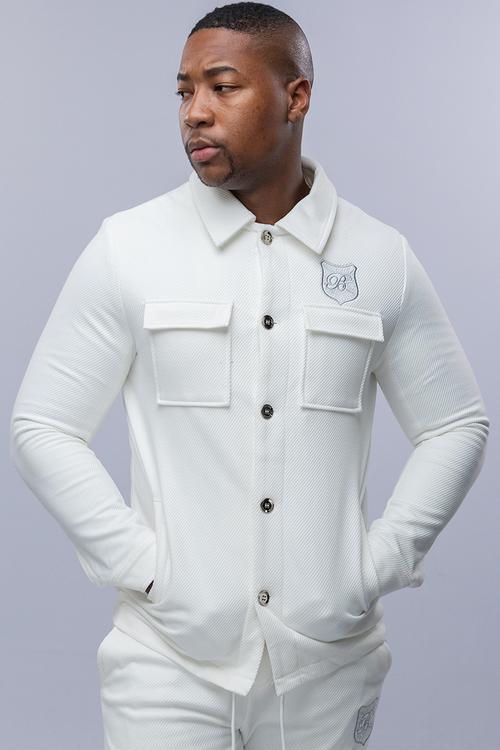 Bogart crest co-ord set - white