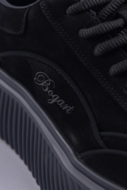 Bogart ripple platform sneakers - black