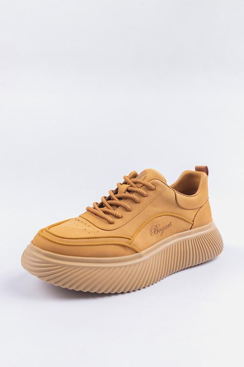 Bogart ripple platform sneakers - camel