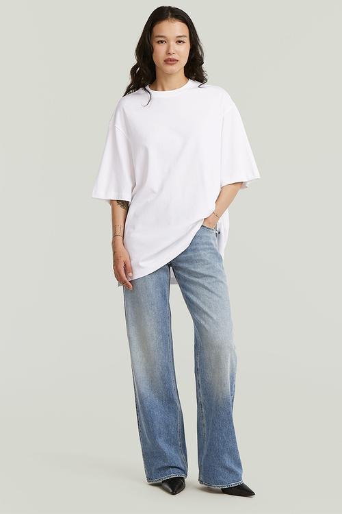 Modern basic loose r t wmn - white
