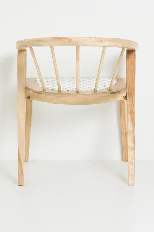 Nia Dining Chair - Natural & White