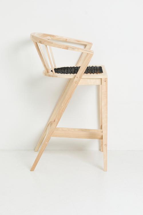 Nia Barstool - Natural & Black
