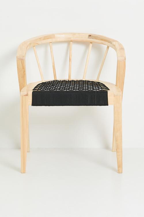 Nia Dining Chair - Natural & Black