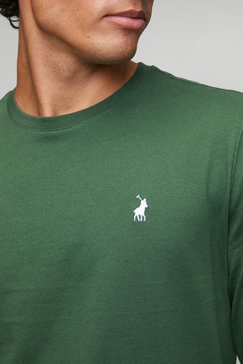 Paul Essential Badge Ls Tee - Green