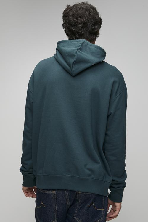 Oversized Fleece Pullover Hoodie - Green