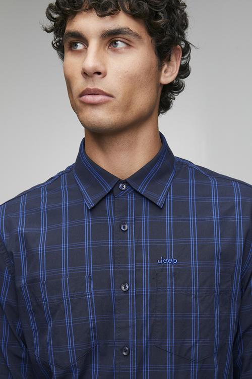 Yarndye Check Shirt - Blue