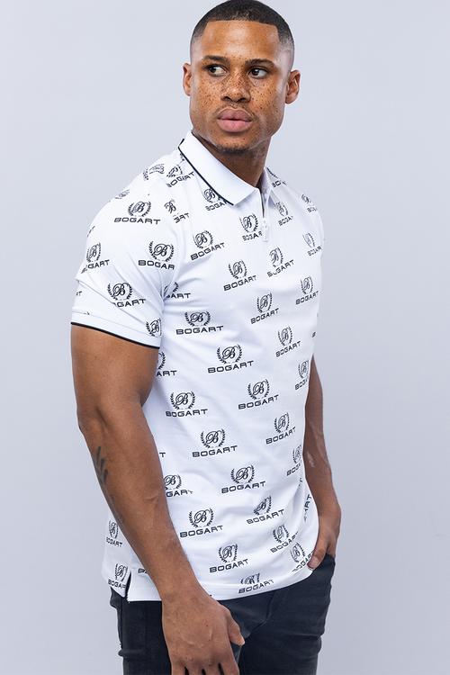 Bogart casual cool golfer polo - white