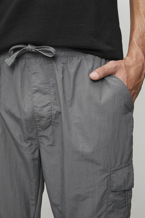 Taslan Cargo Cuff Pant - Mid Grey