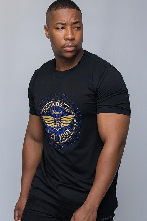 Bogart 'enough said' est. 1991 emblem tee - black