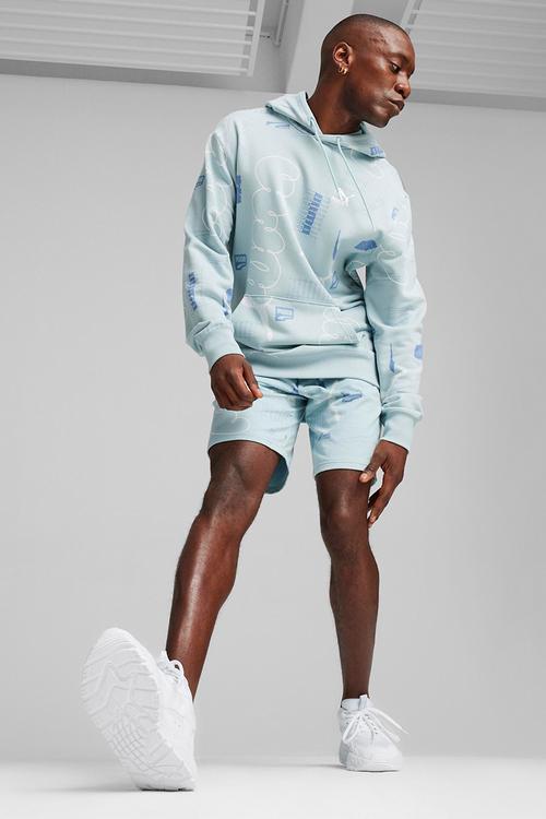Classics brand love aop Hoodie TR - Turquo